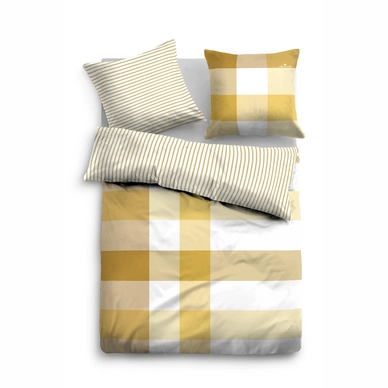 Bettwäsche Tom Tailor Country Check Lemon Mako Satin