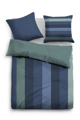 Bettwäsche Tom Tailor Bold Stripes Wintergreen Mako Satin