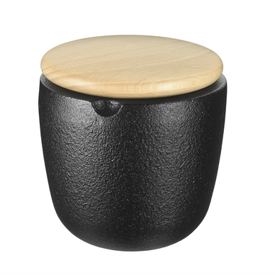 0072 Swing salt bowl - beech wood lid