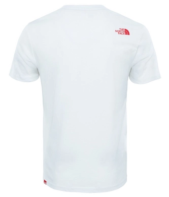 T-Shirt The North Face Men Fine TNF White TNF Red