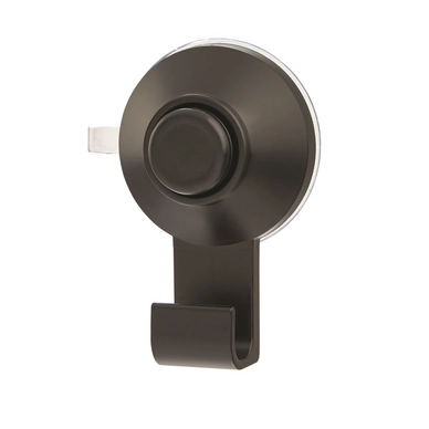 Haakje iDesign Everett Push Lock Haak Met Zuignap Set Van 2 Stuks Zwart