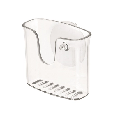 Schwammhalter iDesign Vella mit Saugnapf Transparent