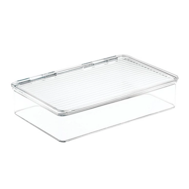 Opbergbox iDesign Kitchen Binz Met Deksel Stapelbaar 27,3 x 18,4 x 6,4 cm