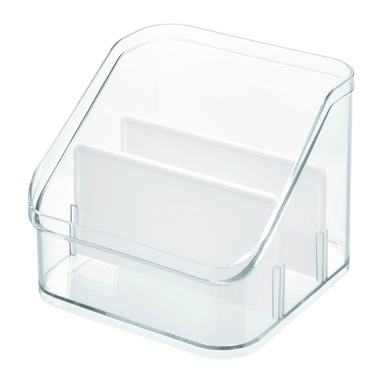 Opbergbox iDesign Crisp Met Verdeelvakken 15,9 x 15,9 cm