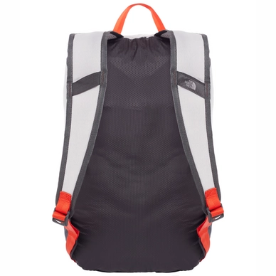 Rugzak The North Face Flyweight Pack Asphalt Grey Fiery Red