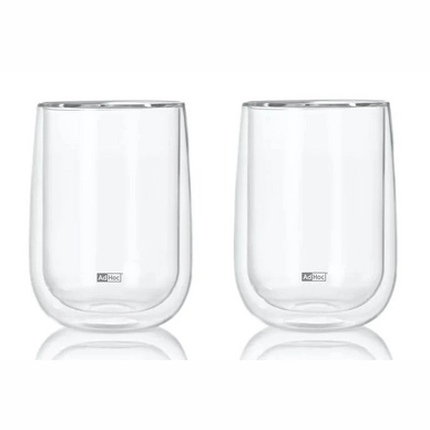 Theeglas Adhoc Duo Transparant 400 ml (2-delig)