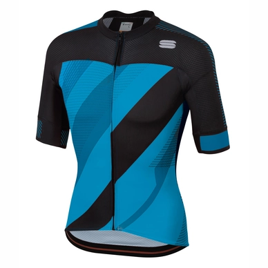 Fietsshirt Sportful Men Bodyfit Pro X Jersey Blue Atomic Black