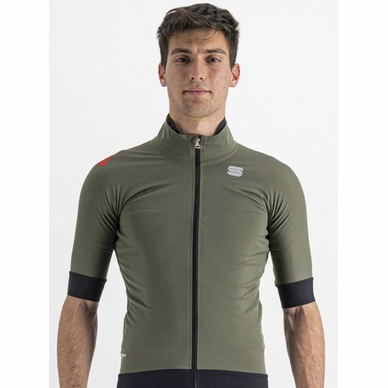Veste de Cyclisme Sportful Men Fiandre Pro Jacket Short Sleeve Beetle Black