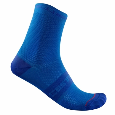 Chaussettes de Cyclisme Castelli Superleggera T 12 Sock Azzurro Italia