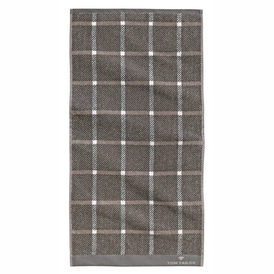Badlaken Tom Tailor Karo Dark Grey