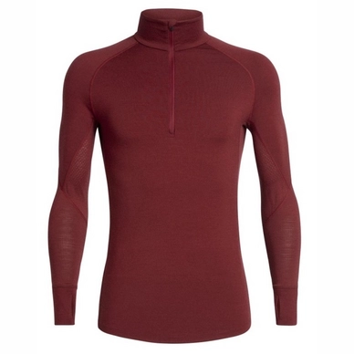 T-shirt à Manches Longues Icebreaker Men 260 Zone LS Half Zip Cabernet Chili Red