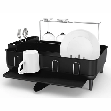 Scolapiatti Salvaspazio Blleshelf - Tappetino Portautensili Da Cucina Nero, Dimensioni 9x6x3 Cm, Robusti E Facili Da Pulire, Per Posate E Accessori