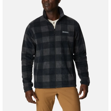 Jacket Men Columbia Steens Mountain Printed Jacket Black Check Print