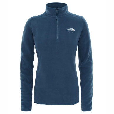 Pull The North Face Women 100 Glacier 1/4 Zip Ink Blue