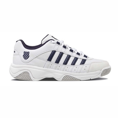 Chaussures de Tennis K Swiss Men Outshine Eu White Navy Silver