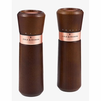 Peper- en Zoutmolen Cole & Mason Lyndhurst Chestnut & Rose 19 cm