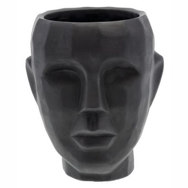 Bloempot Villa Collection Head Vern Black 22,5 cm