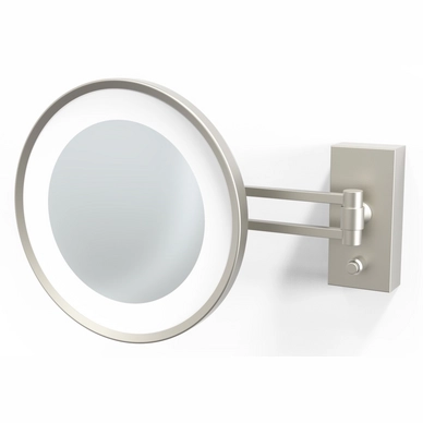 Make-up spiegel Decor Walther BS 36/V LED Nickel Satin (5x magnification)