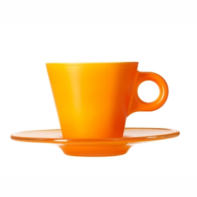 Espressokop Leonardo Ooh&hellip; Orange (Inclusief schotel)