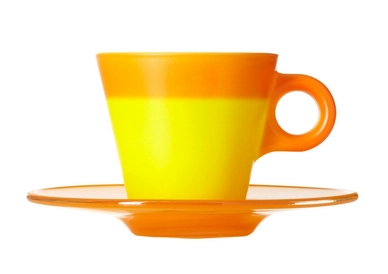 Espressokop Leonardo Ooh&hellip; Orange (Inclusief schotel)