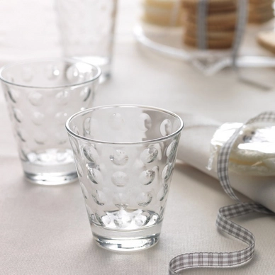 Set Da 6 Bicchieri Tumbler Per Whisky Aras In Vetro, 305 Ml, Forma Sfaccettata, Robusti E Lavabili In Lavastoviglie. Made In Turkey.