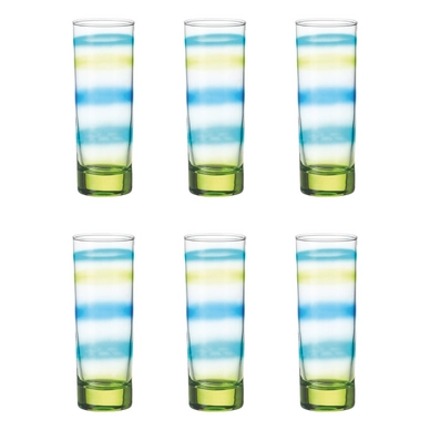 Longdrinkglas Leonardo Rainbow Green (6-delig)