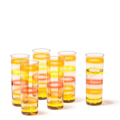 Longdrinkglas Leonardo Rainbow Yellow (6-delig)