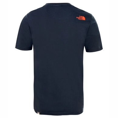 T-Shirt The North Face Men SS Simple Dome Tee Urban Navy Fiery Red