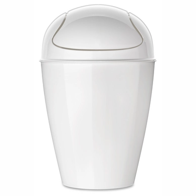 Prullenbak Koziol Recycled Del Swing M 12 liter Wit