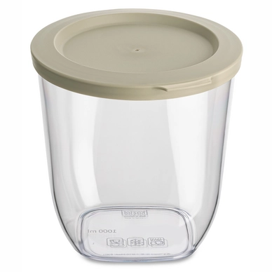 Voorraadpot Koziol Connect Rond 1 liter Bruin