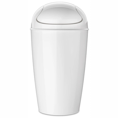 Prullenbak Koziol Recycled Del Swing XL 30 liter Wit