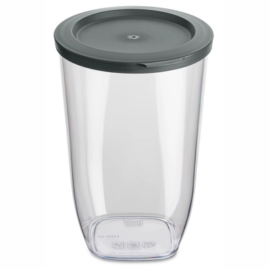 Voorraadpot Koziol Connect Rond 1,5 liter Grijs