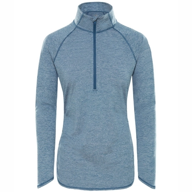 Trui The North Face Women Motivation Stripe 1/2 Zip Top Blue Wing Teal Micro Strp