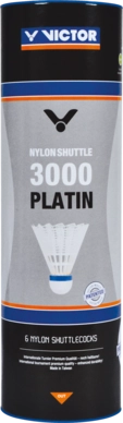 Badminton Shuttle Victor Nylon 3000 Fast Yellow (Koker van 6)
