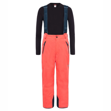 Ski Trousers The North Face Youth Snow Suspender Plus Rocket Red