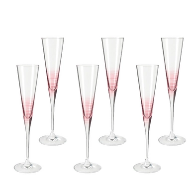 Champagneglas Leonardo Cheers Rubino (6-delig)