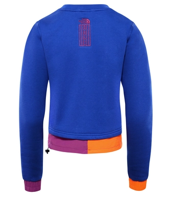 Trui The North Face Women 92 Rage Fleece Cropped Crew Aztec Blue Rage Combo