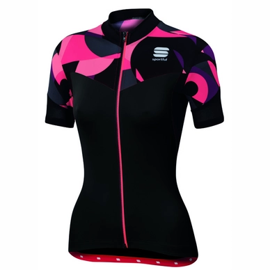 Fietsshirt Sportful Women Primavera Jersey Black Pink