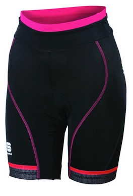 Fietsbroek Sportful Women Giro Short Black Pink Coral