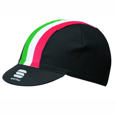 Pet Sportful Italia Cap Black Tricolore