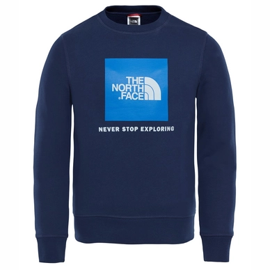 Pullover The North Face Youth Box Crew Cosmic Blue Turkish Sea Kinder