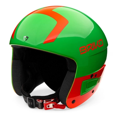 Skihelm Briko Vulcano Fis 6.8 Shiny Green Orange