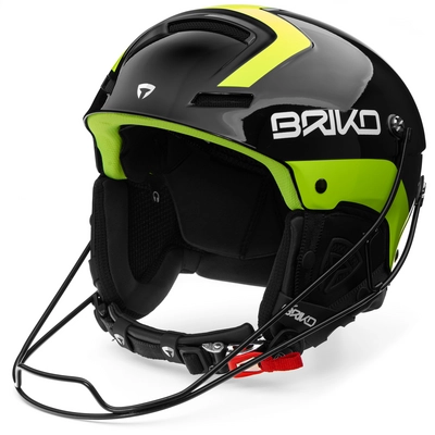 Skihelm Briko Slalom Shiny Black Yellow