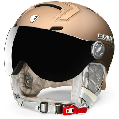 Skihelm Briko Ambra Visor Photo Metal champagne