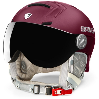 Skihelm Briko Ambra Visor 1V Pearl Mulberry