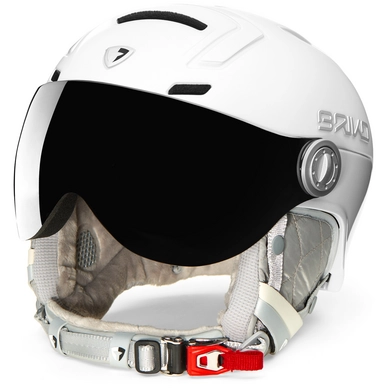 Skihelm Briko Ambra Visor 2V Pearl White