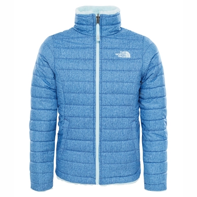 Doudoune The North Face Fille Reversible Mossbud Swirl Bright Navy White Heather