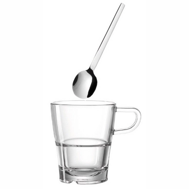 Latte Macchiato Glass Leonardo Senso Cups Spoons (6 pcs)