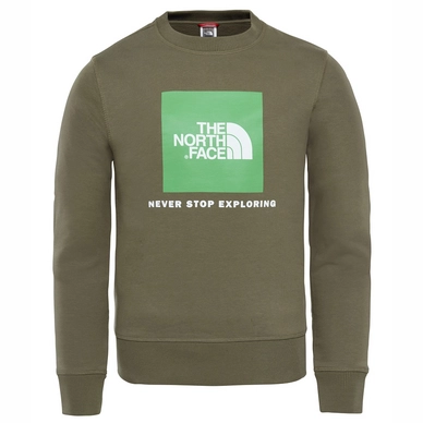 Pull The North Face Youth Box Crew Burnt Olive Green