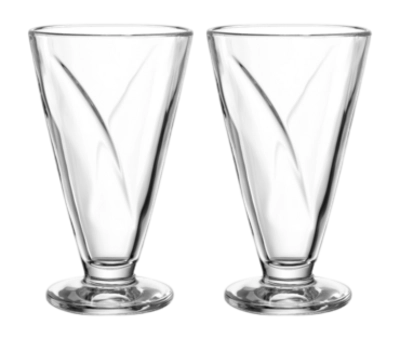Lot De 6 Bols Coniques Transparents - Pour Glace, Dessert, Entrées - Hauteur 16 Cm - Élégant Et Polyvalent